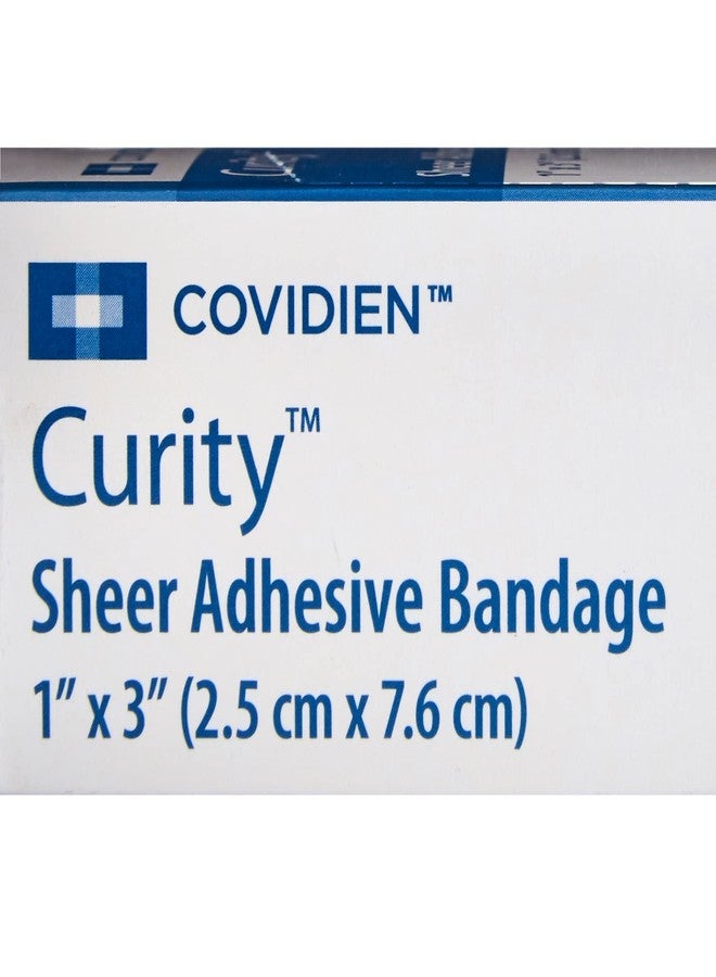 Curity Sheer Plastic Adhesive Bandage Sterile 1 x 3 50 per Box - Image 5